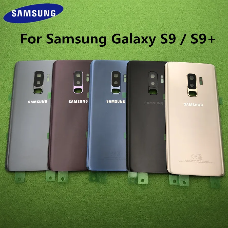 

Rear Glass For Samsung Galaxy S9 S9 Plus S9+ G960 G960F G965 G965F Back Battery Cover Door Housing Case Replacement
