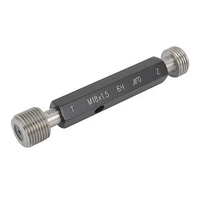 

M18 x 1.5 6H Steel Pipe Thread Plug Gage Go/No Go Gauge Gaging Tool