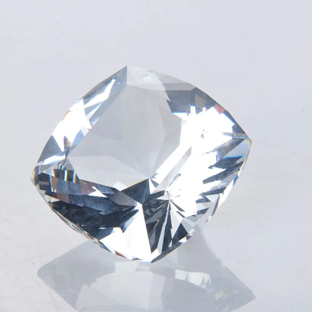 

Free Shipping Clear Square Diamond 55mm Beautiful Decor Paperweight Feng Shui Crafts Souvenir Gift Crystal Home Decoration