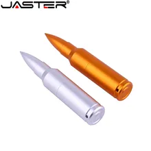 JASTER bullet брелок USB 2,0 usb флеш-накопитель 8 ГБ 16 ГБ 32 ГБ 64 Гб металлическая пулеобразная карта памяти USB креативные подарки