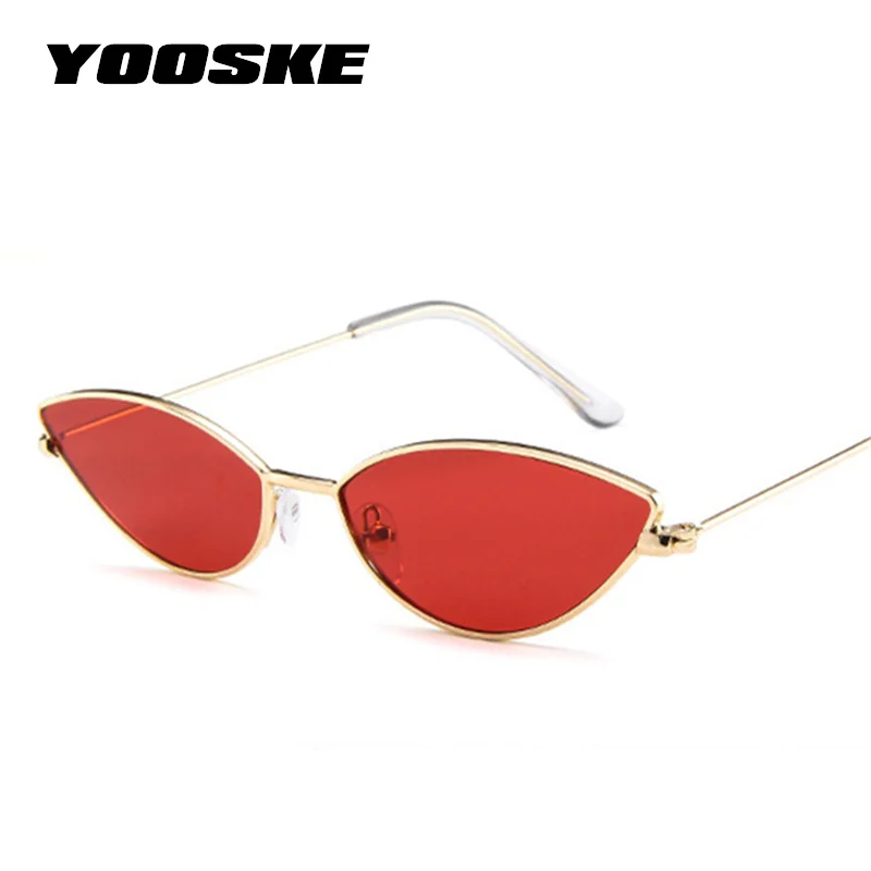 YOOSKE милые сексуальные солнцезащитные очки кошачий глаз женские ретро маленькие черные красные розовые кошачьи солнечные очки Женские винтажные Оттенки для женщин