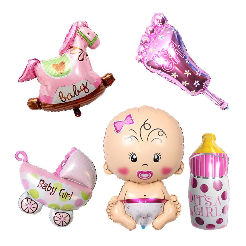 

foil balloons Baby Boy Birthday Cake air Balloons girl Birthday inflatable Party Decorations Kids cartoon hat