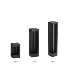 10 Вт непромокаемый светодиодный садовый светильник в форме столба/морской светодиодный алюминиевый корпус/Боллард в черной отделки