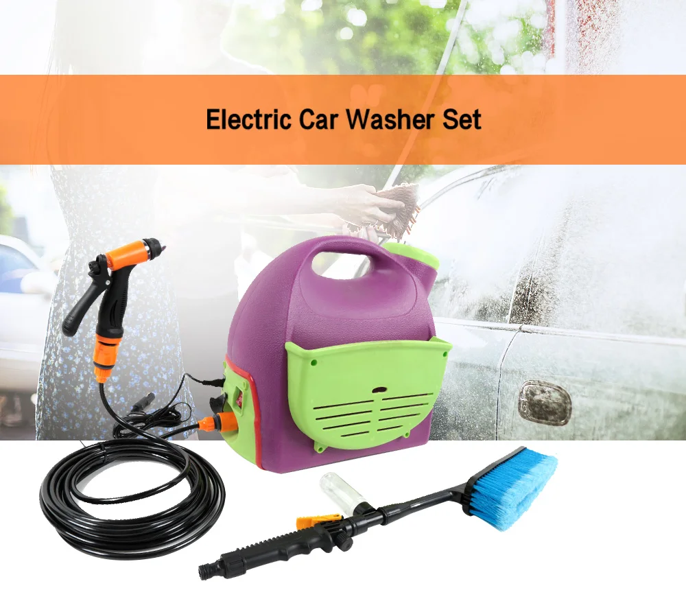 12V Electric Car Washer Set Portable Home Cleaning Machine Large