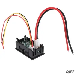 DC 0-100 V 10A с двумя светодиодными цифровыми Вольтметр Амперметр усилитель напряжения мощность автомобильный монитор Mar28