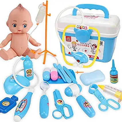 

Yooap Set Pretend Toys Role-playing Medical Set Medical Tools Toys for Children, Children and Children (biue (19pcs))