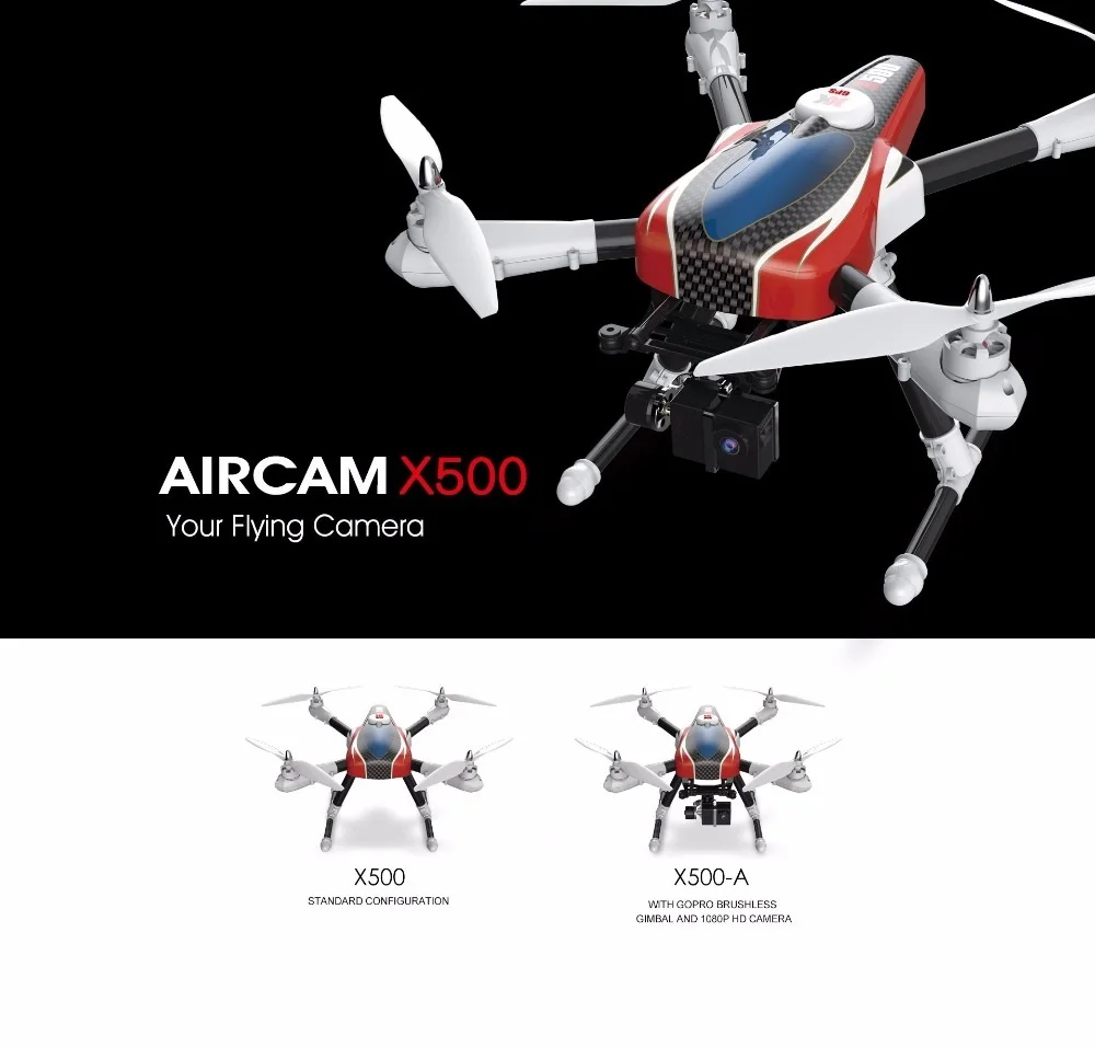 professional GPS rc font b drone b font X500 X500A 2 4G With GPS HD camera