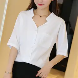 Женские топы и блузки повседневные шифоновые блузки Толстовка Harajuku Blusa Feminina женские футболки большие размеры XXL Элегантная блузка