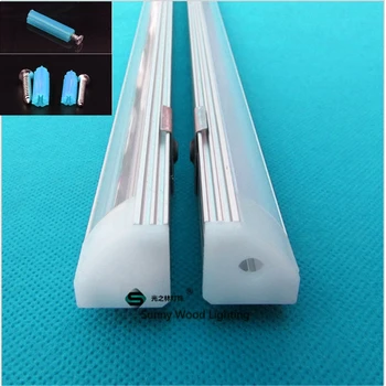 

5-30pcs/lot 40inch 1m led bar light , led corner aluminium profile matte clear cover,45 degree alu channel with rigid strip