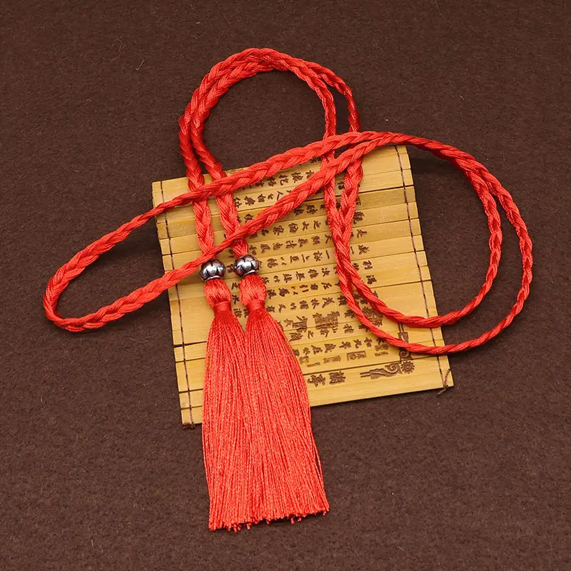 2PCS Polyester Two Head Rope Tape Tassels Home Textile Curtain Clothing Pendant Craft Tassels DIY Clothing Decoration Material