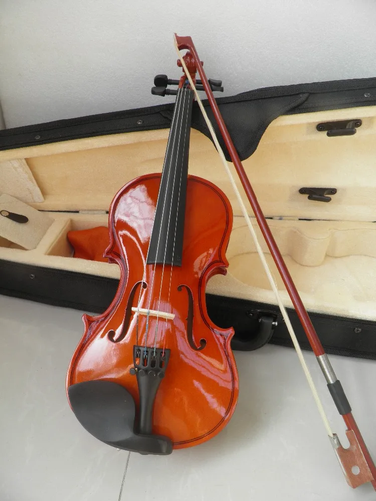 children Brown Violin full wood 1/4 2/4 3/4 4/4