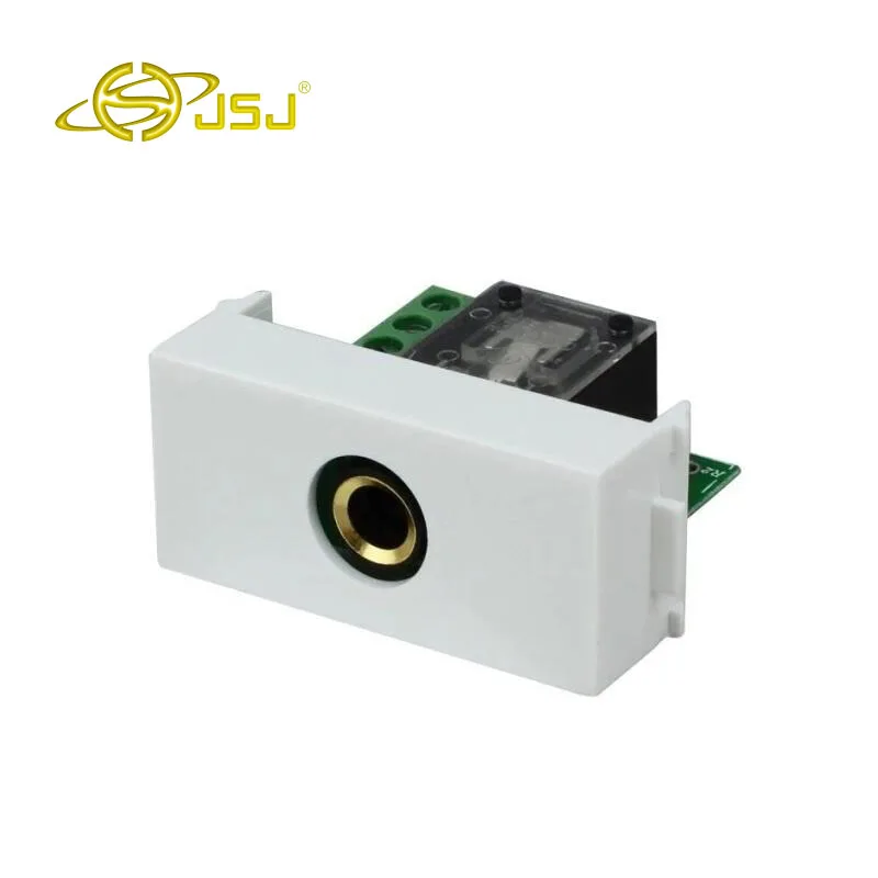 

JSJ 6.35 audio card line module TRS microphone cable module 6.5 plug wall socket N86-613 Free Shipping
