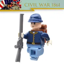 Limited Lot American Civil War Soldier North US Revolutionary War MOC Building Blocks Toy for Children color your own civil war