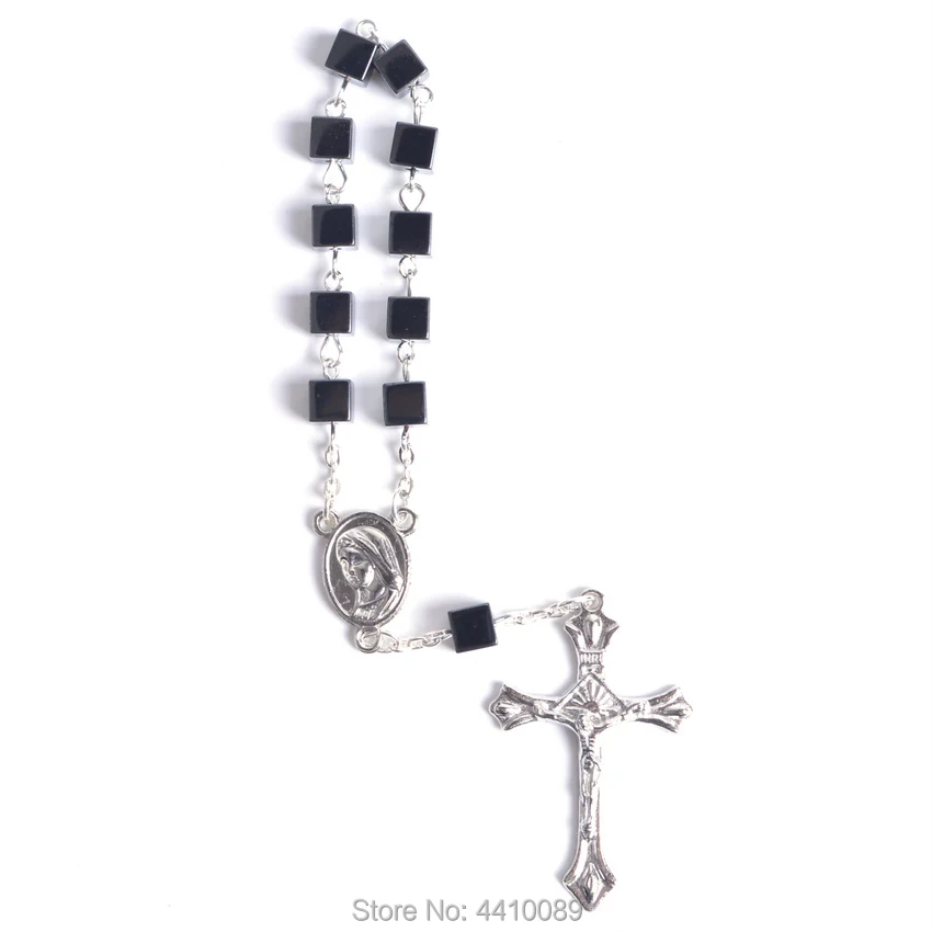 Модные религиозные кубические бусинки Mary and Jesus Mercy 10 лет четки
