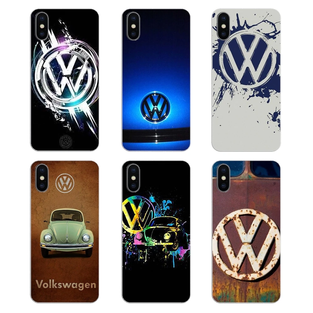 

For Samsung Galaxy Note 8 9 S9 S10 A8 A9 Star Lite Plus A6S A9S Old Broken Volkswagen VW Car Logo Silicone Phone Shell Cover