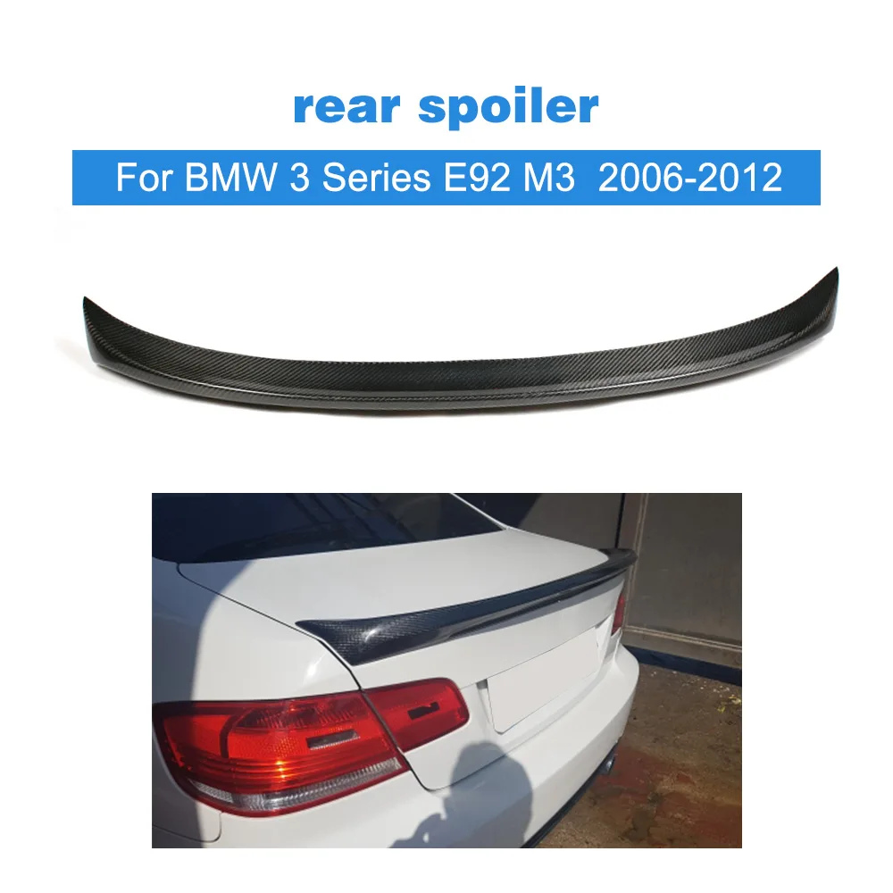 Carbon Fiber Rear Trunk Spoiler For BMW 3 Series E92 Coupe M3 M Sport