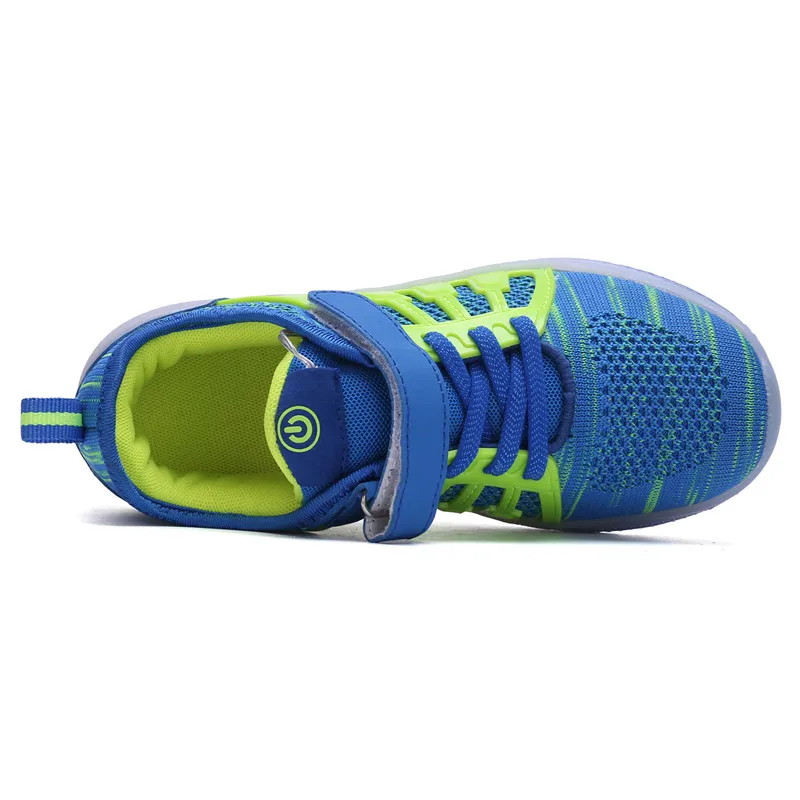 3-18 Years Old Led Shoes Kids Mesh Breathable Luminous Sneakers Children 2019 Spring Kids Shoes