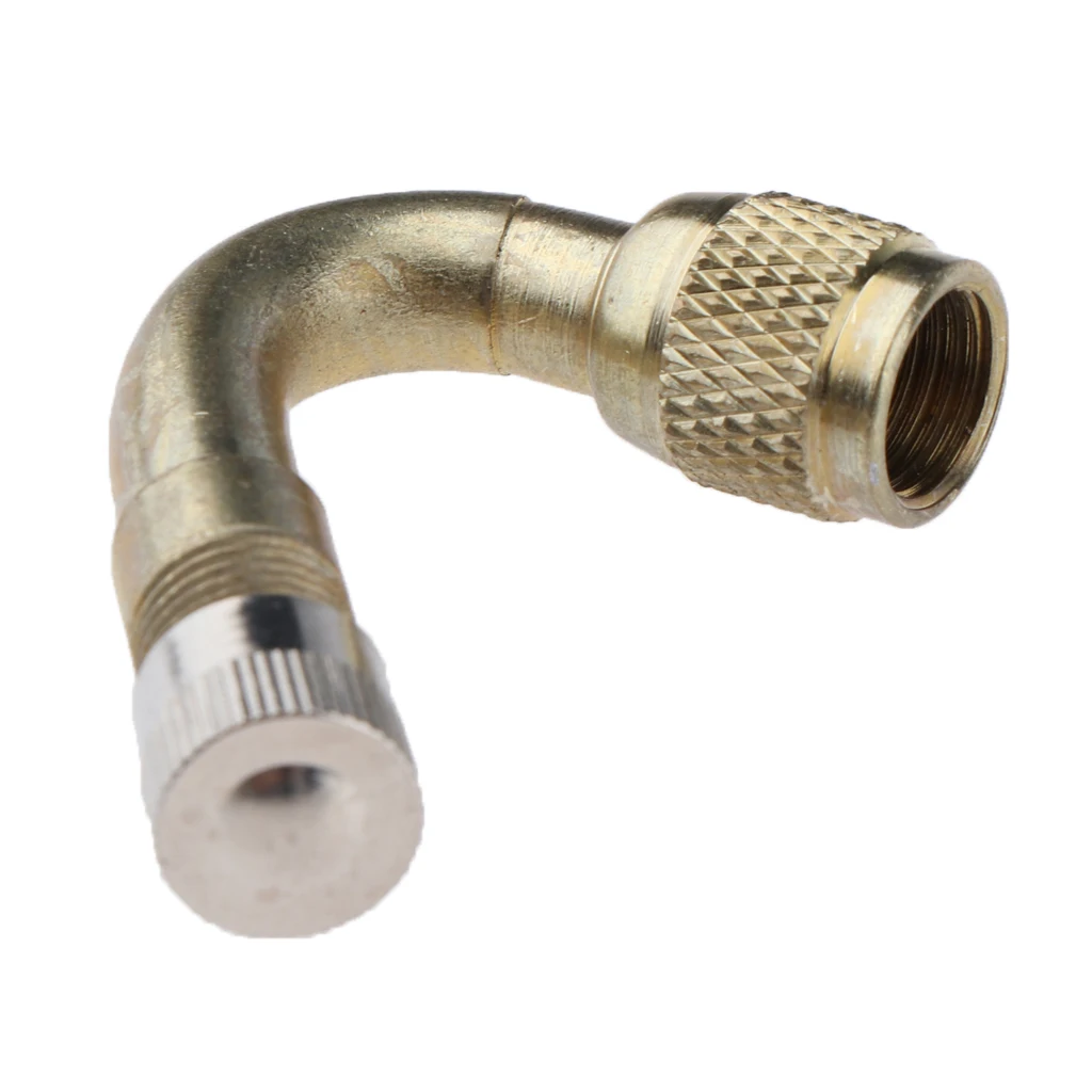 Car Motorcycle Tire Brass 45/90/135 Degree Lengthened Inflatable Tube Superior Quality With a Chrome Finish Superior Quality