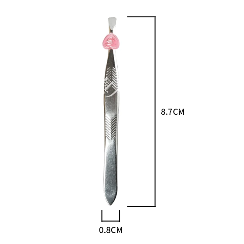 Пинцет для бровей из нержавеющей стали, полосатый плоский рот, зажим для красоты, профессиональный инструмент для макияжа глаз, пинцет Pinzette 29