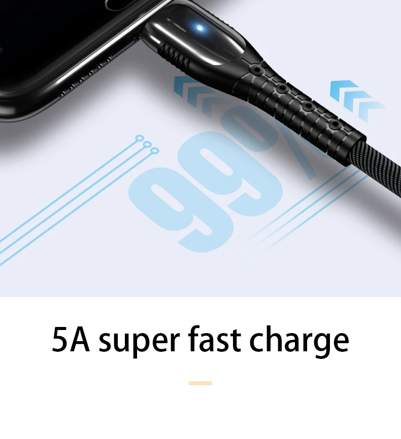 Кабель USB C type c 5A SuperCharge QC 3,0 кабель для быстрой зарядки для samsung S9 S10 huawei P20 P30 Pro Xiaomi 9 type c кабель