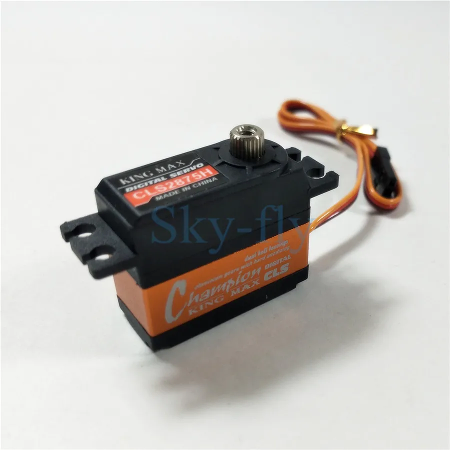 

Sky-fly CLS2875H 26g 4.8~6V 7.6kg.cm Digital Metal Gear Mini Servo For 450 500 Heli Tail