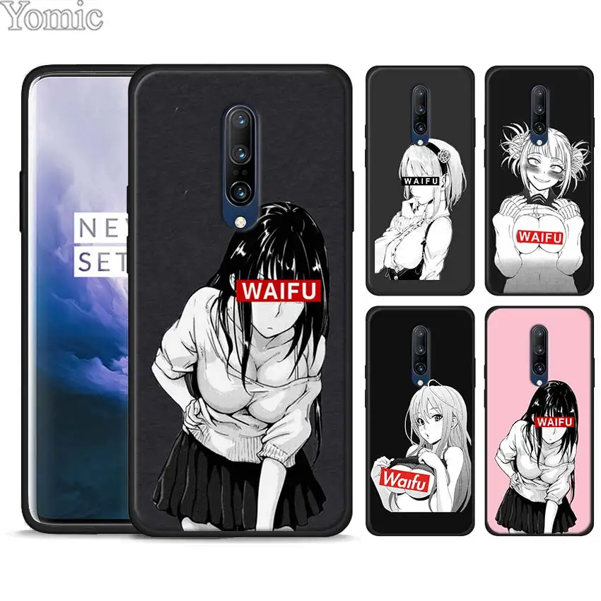 

Sugoi Senpai Anime Girl waifu Silicone Soft Case for Oneplus 7 7 Pro 6 6T 5T Black TPU Case for Oneplus 7 7Pro Cover