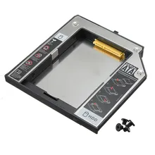 Aluminum 12 7mm Second SATA Hard font b Drive b font Adapter Bay Caddy For LENOVO