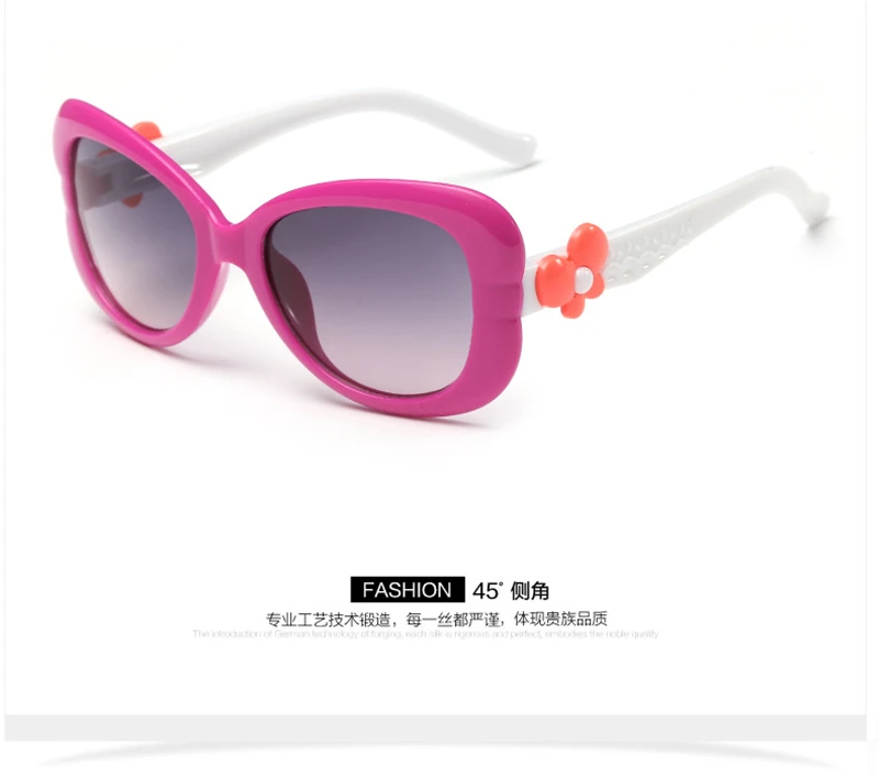 WtgwtQ 2018 New Children Sunglasses Kids Designer Cute Shades For Girls Boys Goggle Baby Glasses Oculos Infantil Sun glasses 22