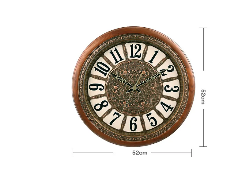Creative Retro Wall Clock Living Room Bedroom Wall Decoration Mute Clocks Nostalgic Ornaments Wall-mounted Clocks Watches