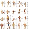 Evemodel 40pcs HO Scale Swimming Figures 1:87 Swimming People Model Trains 3