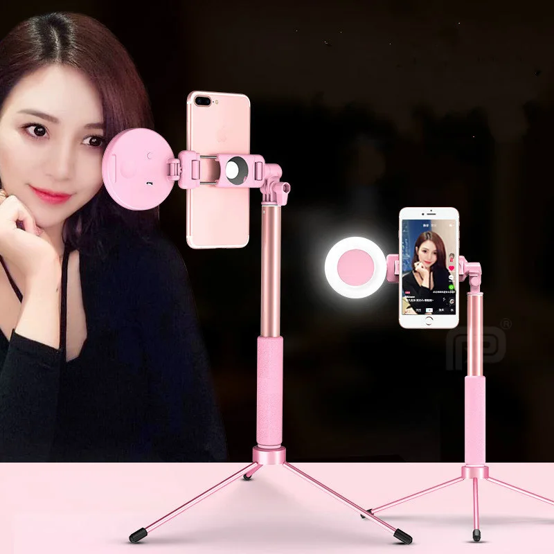 

1.7m Portable live Tripod Monopod LED Ring Light Stand Selfie Stick SmartPhone Mount for iPhone Samsung Huawei Xiaomi