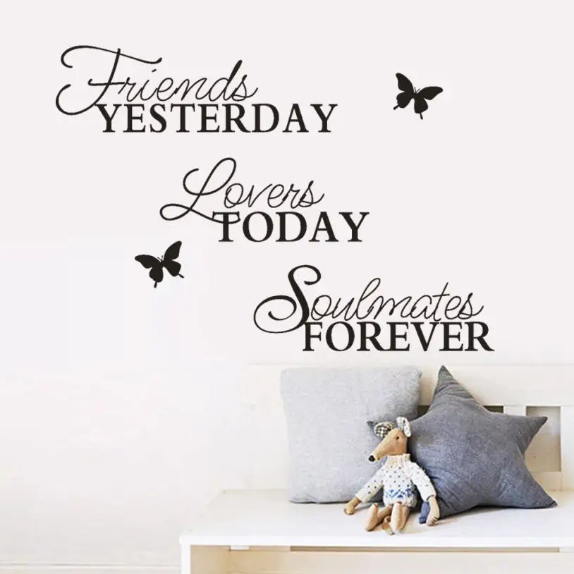 

1 PC Wall Sticker Friends Yesterday Removable Art Vinyl Mural Home Room Decor Wall Stickers for living room Wandaufkleber 803