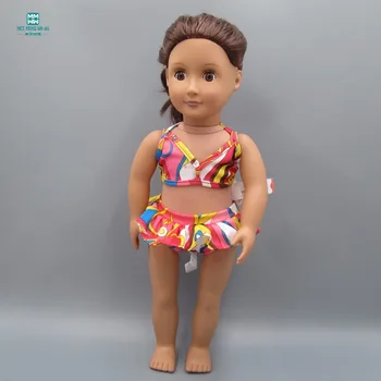 

Doll clothes fashion print swimwear for 18inch 45cm American' doll Accessories