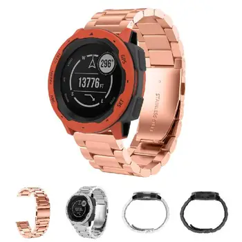 

Quick Release Easy Fit 22mm Solid Stainless Steel Metal Bands Compatible for Garmin Instinct GDeals