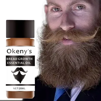 

Men Growth Beard Oil Organic Beard Wax Anti Beard Hair Loss Products Leave-In Conditioner for Groomed Growth 20ml