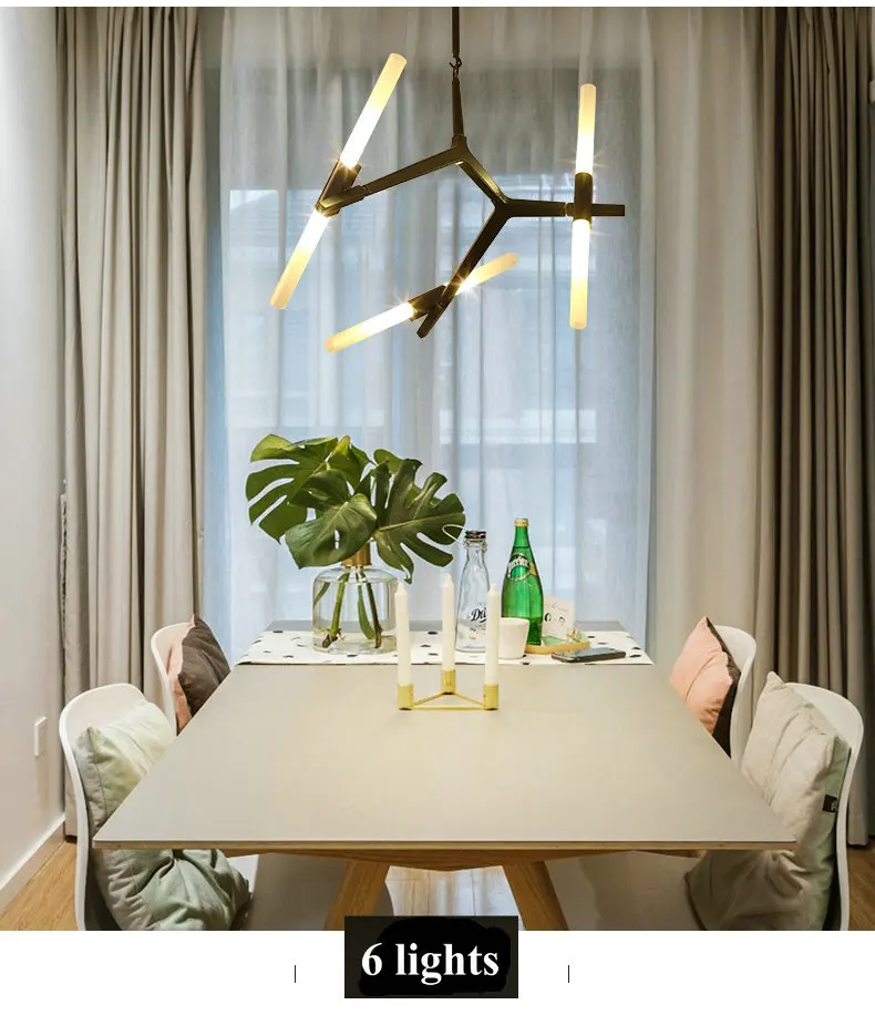 Artpad Post-современный скандинавский елочка современный подвесной светильник Гостиная Столовая гостиничный зал Современные подвесные лампы G9 Лампа