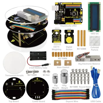 

Keyestuido 5kg DIY Electronic Scale Starter Kit With UNO R3 For Arduino /Jewelry Scale/Digital Kitchen Scale/Food Scale