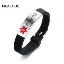 Гравировка на заказ медицинский алерт ID браслет мужской персональный лед срочная информация