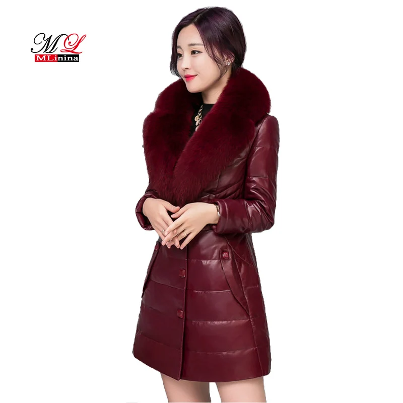 AYUNSUE Winter Warm Down Jacket Women Long Coat Female