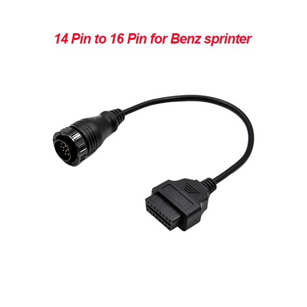 Высококачественный OBD/OBD2 разъем для G-M 12 PIN адаптер для 16 Pin диагностический инструмент кабель 12 PIN до 16 Pin OBDII кабель - Цвет: for benz