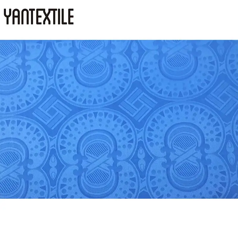 

YANTEXTILE Sky Blue Dress Hot Sale Bazin Riche Fabric Clothing Jacquard Guinea Brocade Damask Free Shipping African Fabric Tissu