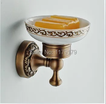 

free shipping Copper European Classical style black bronze finish soapbox bathroom accessories TC6669