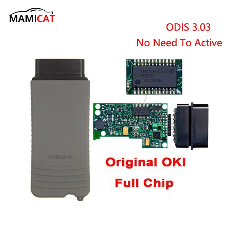 

Full OKI Chip VAS5054 VAS 5054A ODIS 3.03 With Original Bluetooth VAS 5054 Support UDS Protocols With Plastic Carry Box