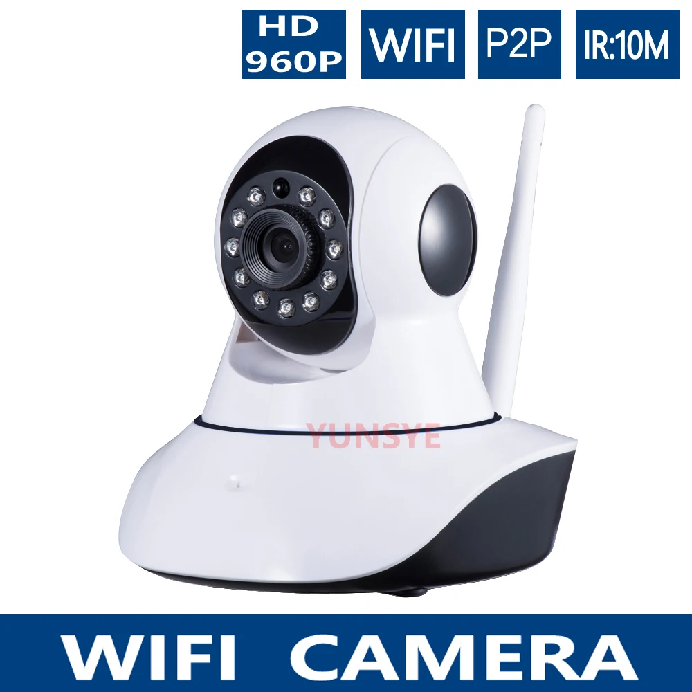 Бесплатная доставка 960 P инфракрасные Wi-Fi Камера PTZ P2P Беспроводной HD 1.3mp IP Камера IRCUT CMOS безопасности Камеры Скрытого видеонаблюдения Ночное