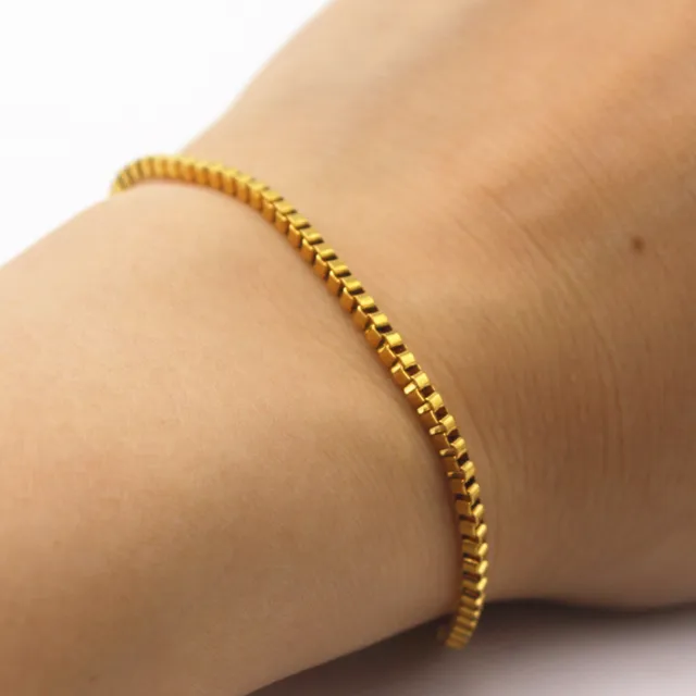 New Design Box Chain Bracelet For Men Pulseras Mujer Women New Design Box Chain Bracelet For Men Pulseras Mujer Women Jewelry Wrap Bracelets
