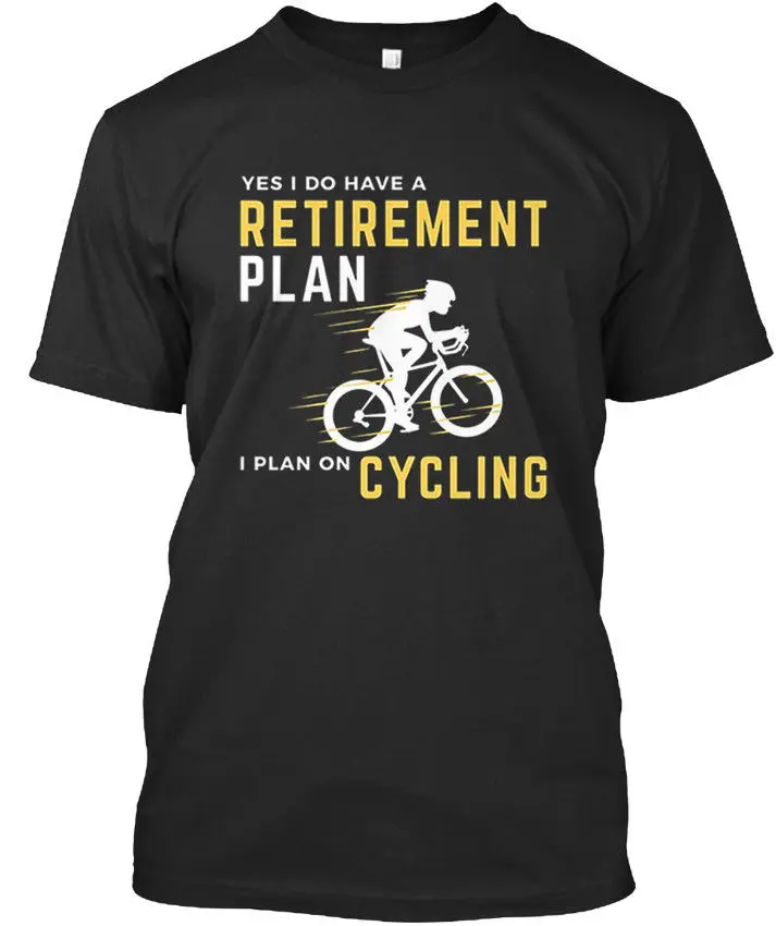 Retirement Plan Funny Bicycle-Да у меня есть на велосипеде Премиум-футболка