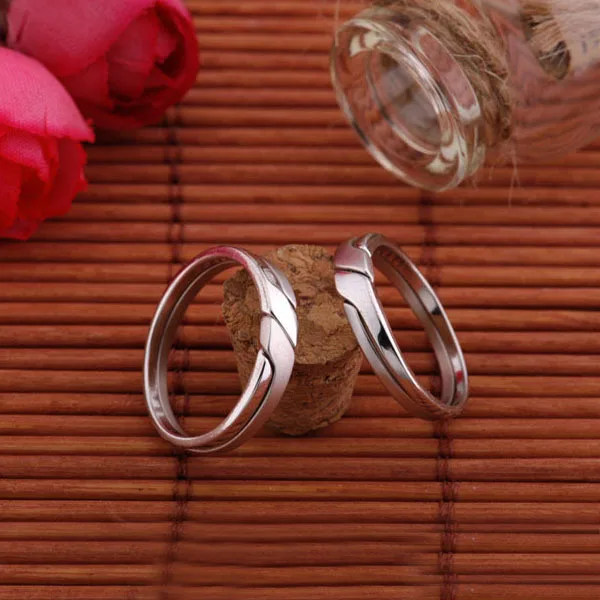 Wedding Jewelry Detail Rings For Women Jewellery Gift 925 Sterling Silver Couple Ring One Pcs (JewelOra Ri100496)