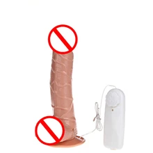2019 New 19cm Huge Dildo, Super Soft Silicone Speed Big Dildo Vibrator, realistic penis with suction cup, sex toys for woman