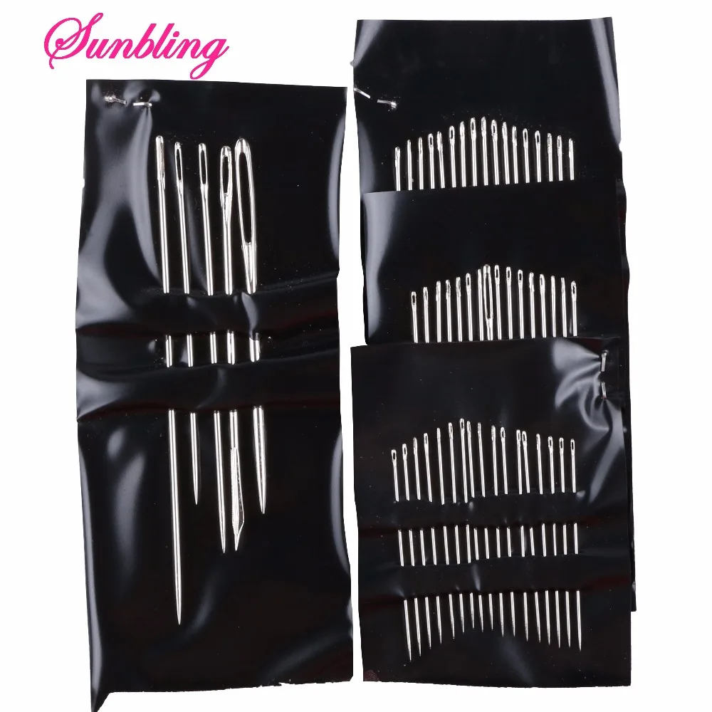 

Brand 1 Set=(55 PCs) Stainless Steel Sewing Needles Hand Sewing Pins Set Home DIY Crafts Household Sewing Accessories DIY Tools