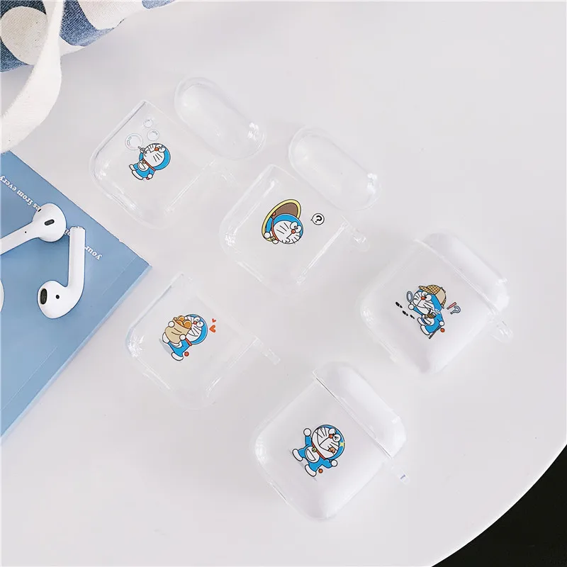 Doraemon Soft Case For AirPods Apple Case Cover Cute Cartoon Funda Coque Airpods 2 Accessories Skin Luxury Clear Silicone Cover Doraemon Soft Case For AirPods Apple Case Cover Cute Cartoon Funda Coque Airpods 2 Accessories Skin Luxury Clear Silicone Cover